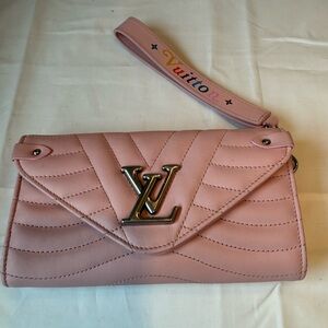 Louis Vuitton New Wave Chain Wallet – Pink Quilted Leather